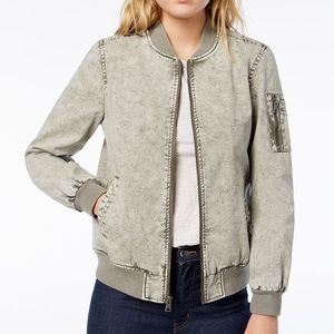 LEVI’S acid wash cotton bomber jacket